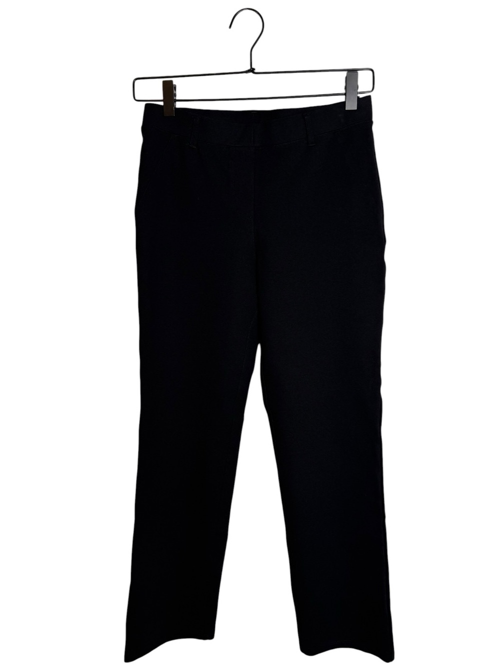 Quince Black Ultra Stretch Ponte Pull-On Pants Cropped Ankle Size Small